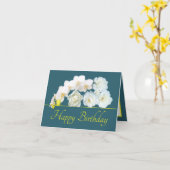 Groen Geel Boeket Witte Bloemen Gelukkige Verjaard Kaart (Gele Bloem)