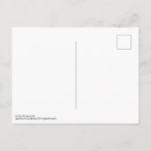 Groen Geel Botanische Abstracte Briefkaart (Achterkant)
