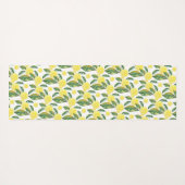 Groen Geel Citroen Slices Waterverf Art Yogamat (Achterkant (horizontaal))