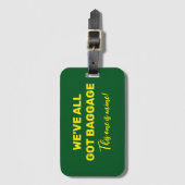 Groen Geel Deze Is Van Mij Grappige Zin Bagagelabel (Voorkant (verticaal))