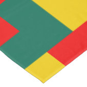 Groen geel en rood kleurenblok Afdrukken Kort Tafelkleed (Gekanteld)