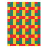 Groen geel en rood kleurenblok Afdrukken Kort Tafelkleed (Voorkant)