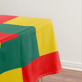 Groen geel en rood kleurenblok Afdrukken Kort Tafelkleed (Voorbeeld)