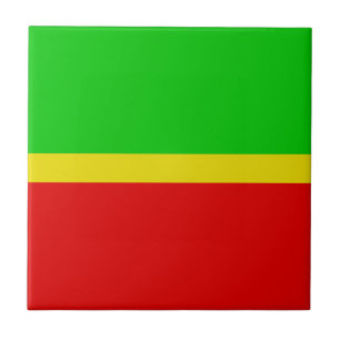 Groen, geel en rood. tegeltje