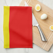 Groen, geel en rood. theedoek (Quarter Fold)