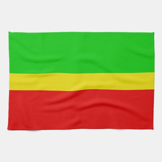 Groen, geel en rood. theedoek (Horizontaal)