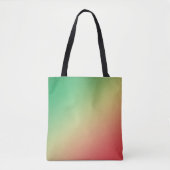 Groen, geel en rood verloop tote bag (Voorkant)