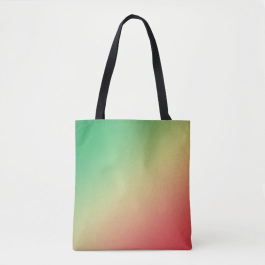 Groen, geel en rood verloop tote bag (Voorkant)