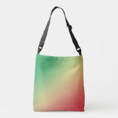 Groen, Geel en Rood Verlopen Crossbody Tas (Achterkant)