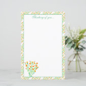 Groen Geel en Wit Vlak Document (Staand voorkant)