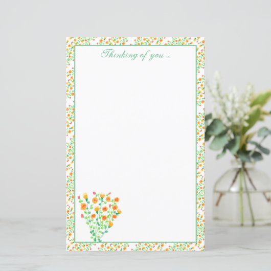 Groen Geel en Wit Vlak Document (Staand voorkant)