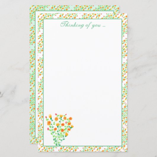 Groen Geel en Wit Vlak Document (Voorkant / Achterkant)