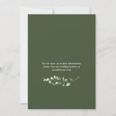 Groen Geel Eucalyptus Geometrisch Wijzig de Datum Kaart (Achterkant)