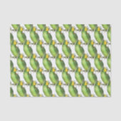 Groen & Geel Exotisch  Papegaaienpatroon Tissuepapier (Voorkant)