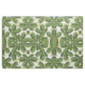 groen geel flessenpatroon stof (Fat Quarter)