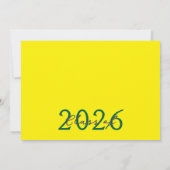 Groen & geel Foto Filmstrip Afstuderen Collage Kaart (Achterkant)