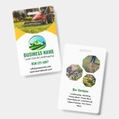 Groen Geel Gazon Verzorging Landschapsarchitectuur Badge (Voor- en achterkant)