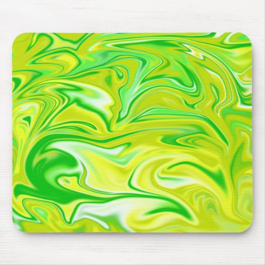 Groen Geel Gemarmerde Lente, Muismat (Voorkant)