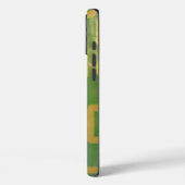 Groen Geel Geometrische iPhone / iPad case (Achterkant / Links)