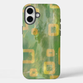 Groen Geel Geometrische iPhone / iPad case