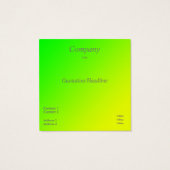 groen geel gradiënt visitekaartje (Achterkant)