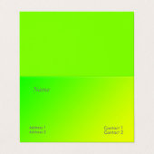 groen geel gradiënt visitekaartje (Buitenkant ongevouwen)