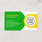 Groen & Geel Graslandschap Maaien Tuinieren Visitekaartje (Achterkant)