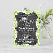 Groen-Geel Hawaiiaans Tropisch; Chalkboark look Kaart (Staand voorkant)