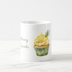 Groen Geel Honing Cupcake Koffiemok