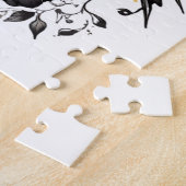 Groen & Geel Hummingbird Tattoo Design op wit Legpuzzel (Zijkant)