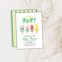 Groen geel ijs klaar om Baby shower te Poppen