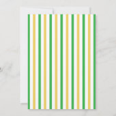 Groen geel ijs klaar om Baby shower te Poppen Kaart (Achterkant)