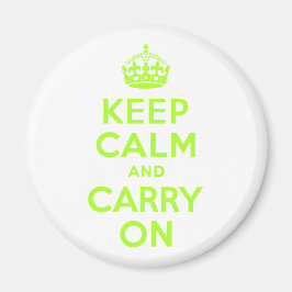 Groen geel kalm houden en doorgaan magneet