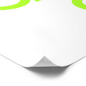 Groen geel kalm houden en doorgaan poster (Hoek)