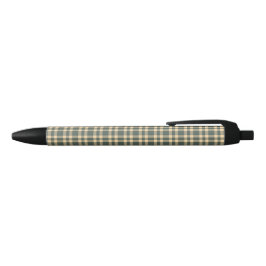 Groen Geel Karo Patroon Zwarte Inkt Pen