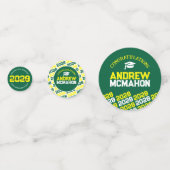 Groen Geel Klas van ELK JAAR Persoonlijk Feest Confetti (Voorkanten)