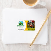 Groen Geel Lawn Care Landscaping Maaien Etiket (Insitu)