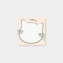 Groen Geel Leuke Kat Vorm Meow