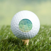 Groen Geel Mandala Inspiratie Harmonie Bloem Golfballen (Insitu Shirt)