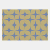 Groen Geel Mid Century Modern Elegant Boho Inpakpapier Vel (Voorkant 3)