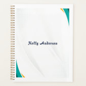 Groen & Geel Modern Patroon met Custom Sign Planner (Voorkant)