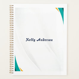 Groen & Geel Modern Patroon met Custom Sign Planner