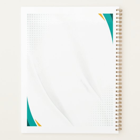 Groen & Geel Modern Patroon met Custom Sign Planner (Achterkant)