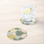 Groen-geel molecuul papier onderzetter (Insitu)