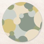 Groen-geel molecuul papier onderzetter (Voorkant)