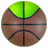 Groen geel oranje eenvoudig minimaal.custom.add uw basketbal (Rechts)