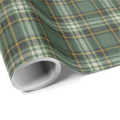 Groen Geel Plaid Ontwerp Cadeaupapier (Rol Hoek)