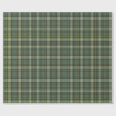 Groen Geel Plaid Ontwerp Cadeaupapier (Vlak)