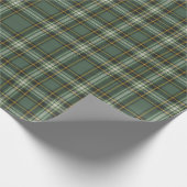 Groen Geel Plaid Ontwerp Cadeaupapier (Hoek)