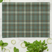 Groen Geel Plaid Ontwerp Theedoek (Gevouwen)